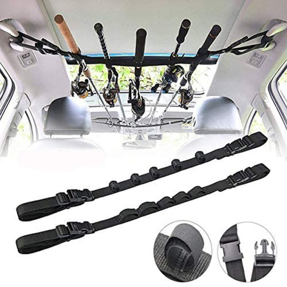 Fishing Rod Rack - 1/2pcs Black Vehicle Fishing Rod Storage