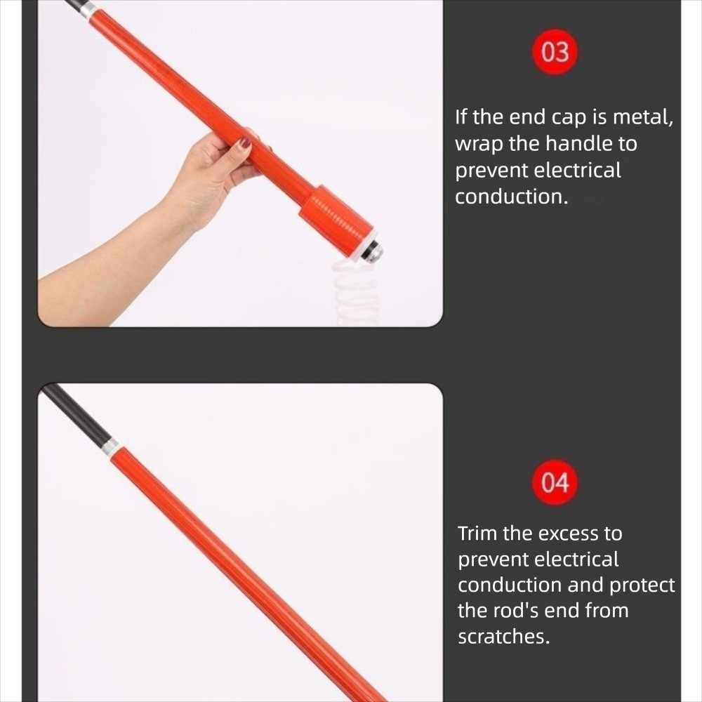 Fishing Rod Repair Kit - 38cm Fishing Rod Handle Sweat Absorbing