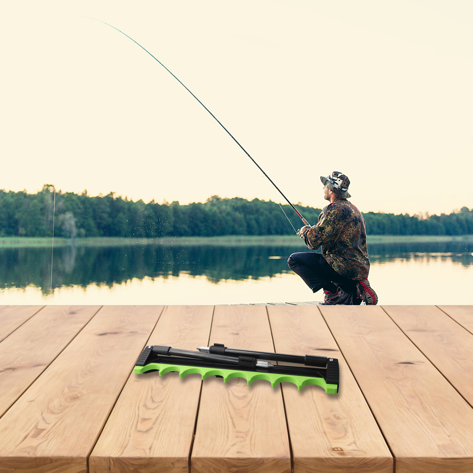 4 Leg 8 Rig Telescopic Fishing - Fishing Rod Telescopic review and price