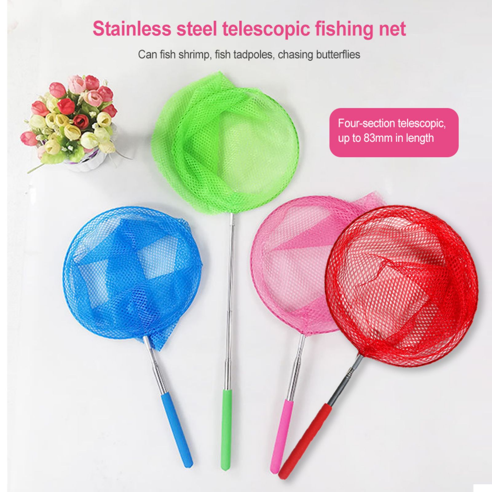 Mini Fishing Net Colorful Anti - Fishing Rod Telescopic review and price
