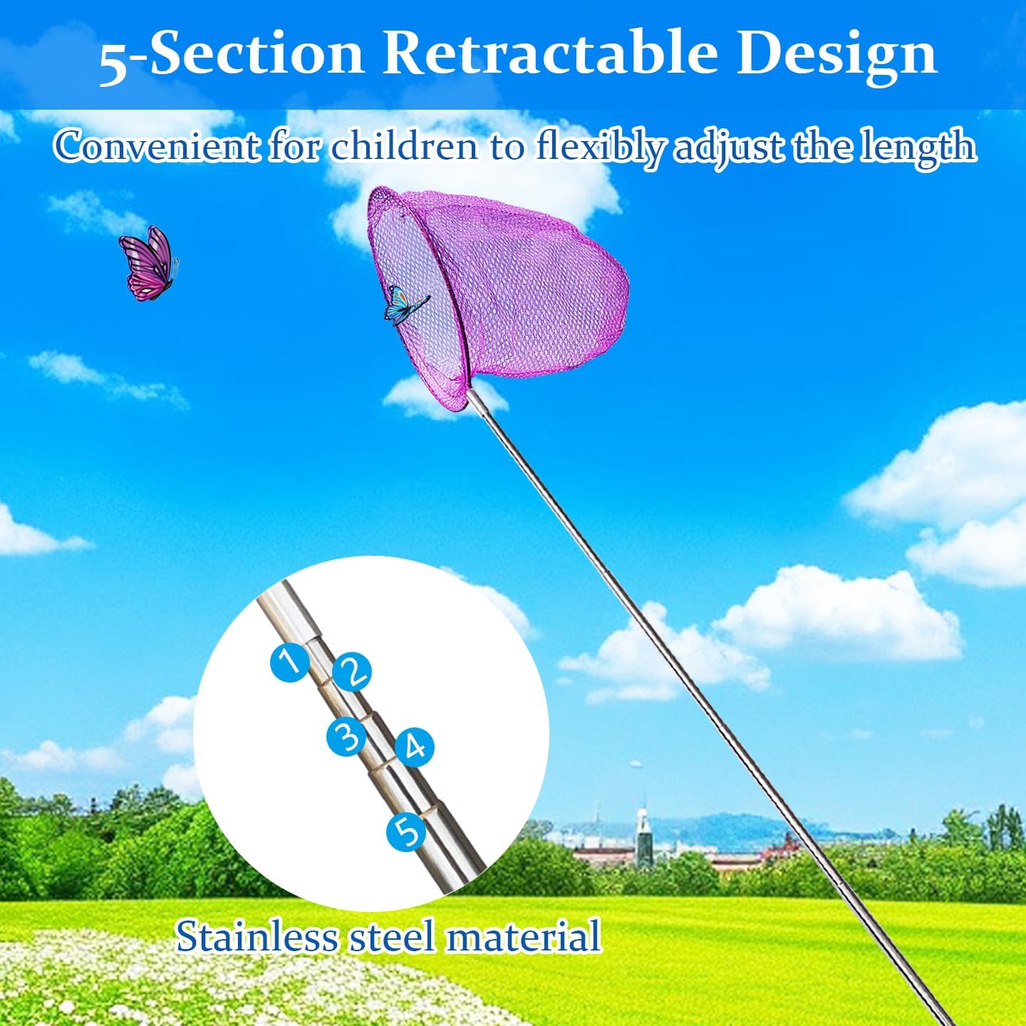 Mini Fishing Net Colorful Anti - Fishing Rod Telescopic review and price