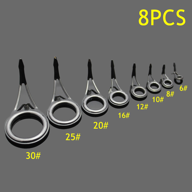 8pcs Fishing Rod Guide Rings A - Fishing Rod Guide Replacement review and price