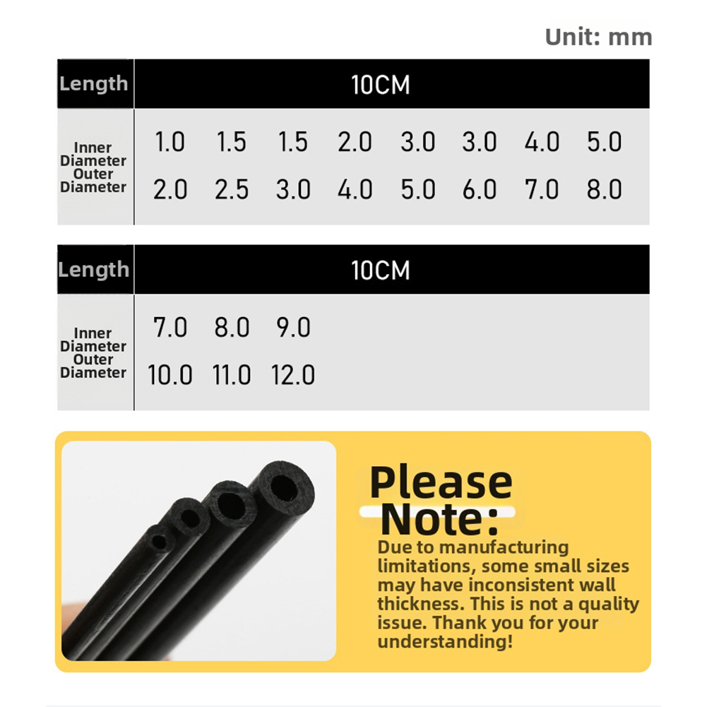 10cm Black Hollow Carbon Fiber - Fishing Rod Repair Kit review and price