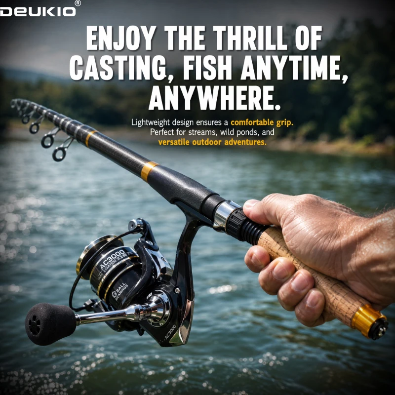 DEUKIO Spinning Fishing Pole S - Fishing Rod Spinning review and price