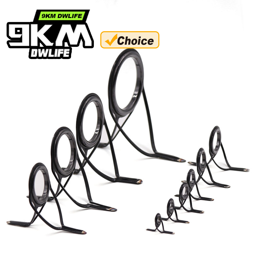 9KM OB Curved Rod Guide Kit 10 - Fishing Rod Repair Kit review and price