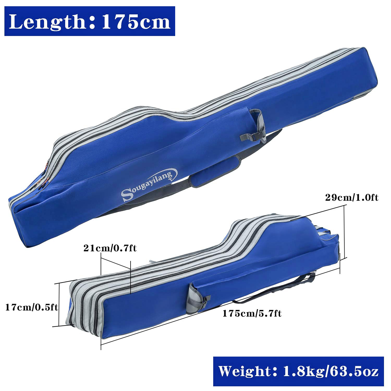Sougayilang Fishing Rod Bag 3  - Fishing Rod Case review and price